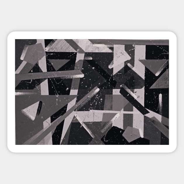 geometry Sticker by reyhanartstudio